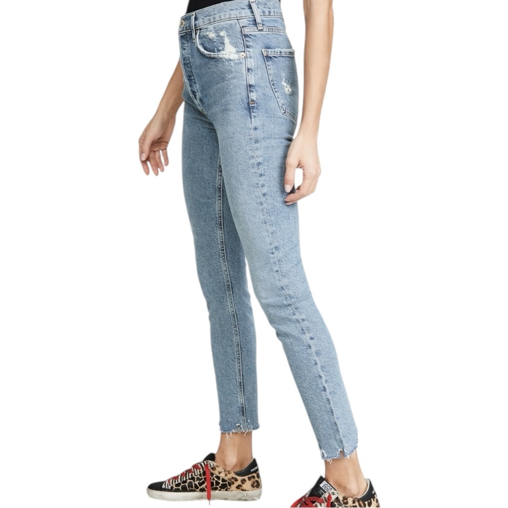 Agolde Nico High Rise Distressed Skinny Ankle Jeans Women’s size 31 - Picture 2 of 16